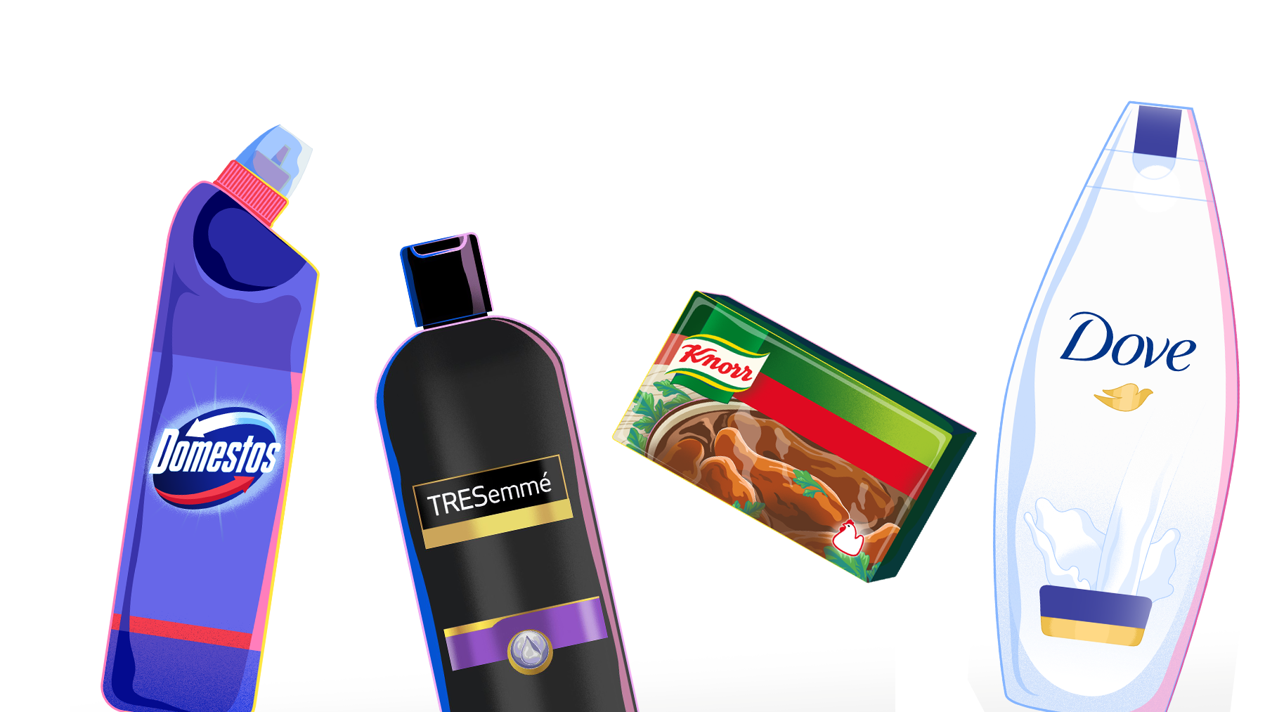 A selection of Unilever products