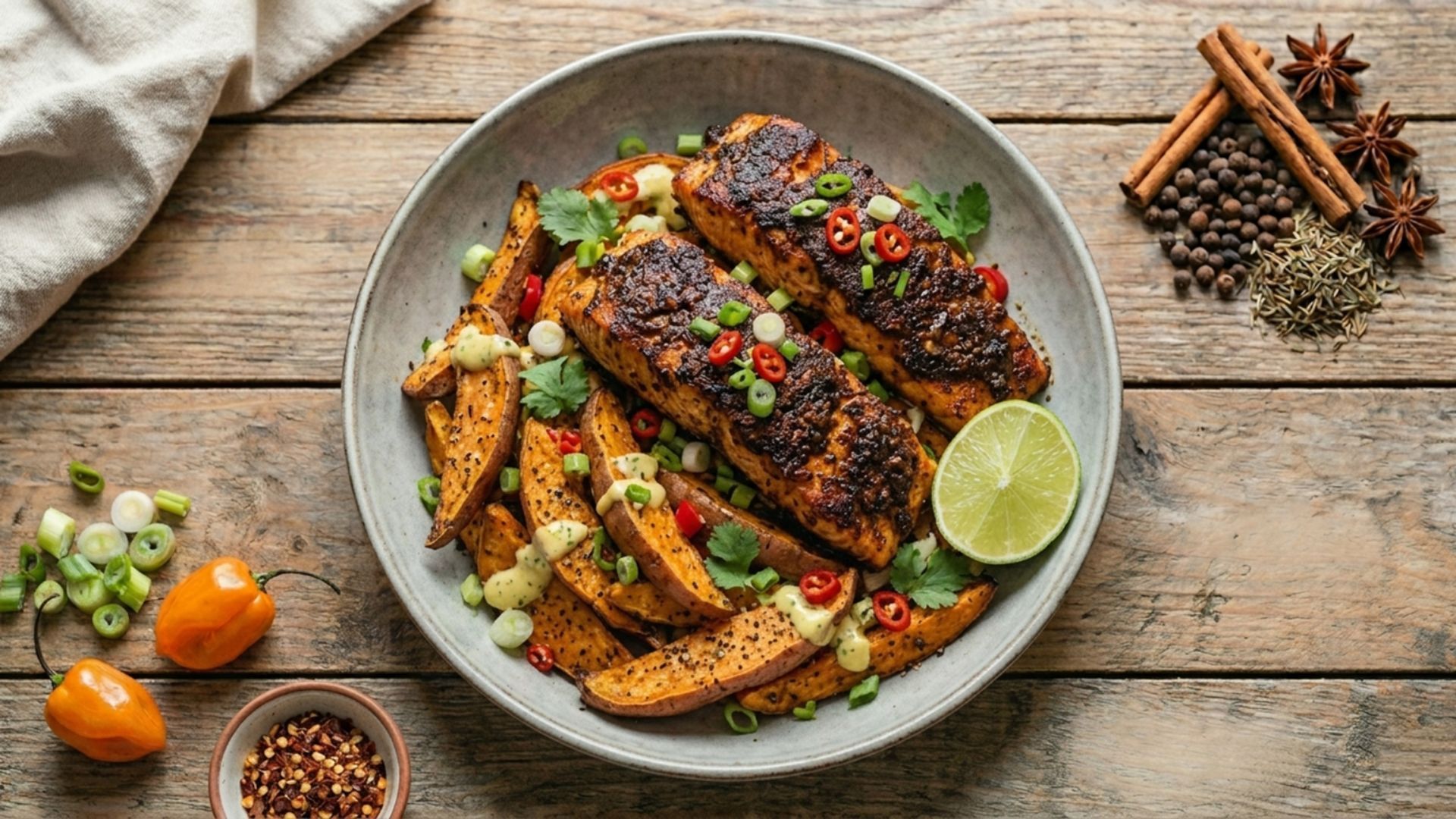 Nutrient-dense foods, such as salmon and sweet potatoes, can help promote overall health and support a balanced lifestyle.