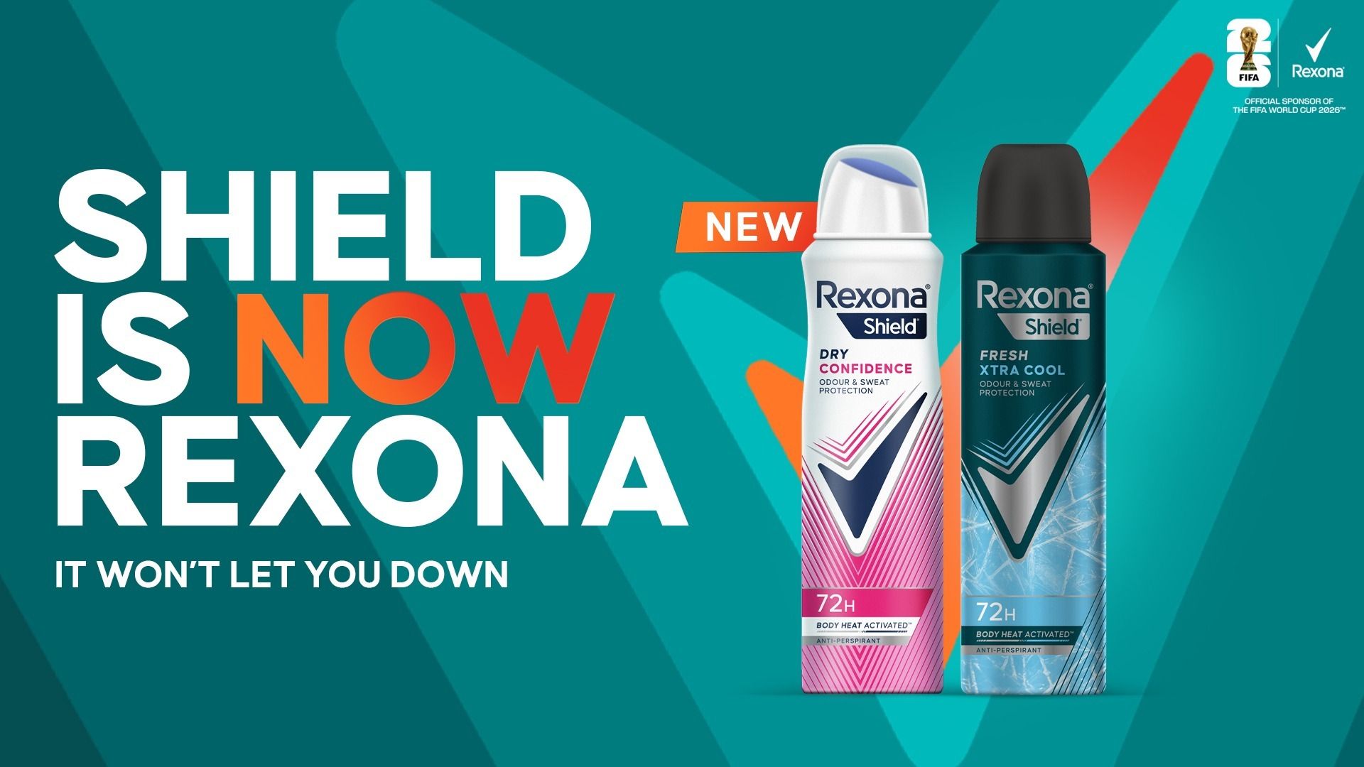 Shield is now Rexona banner