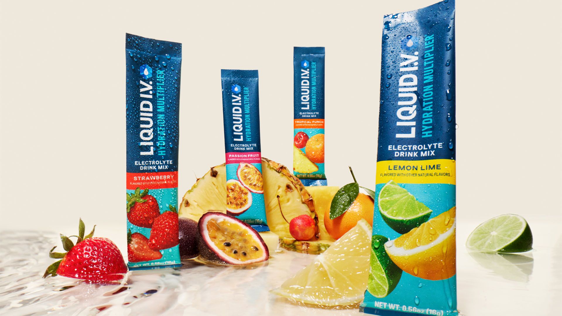 Liquid I.V.’s Hydration Multiplier range from Unilever’s Beauty & Wellbeing portfolio.