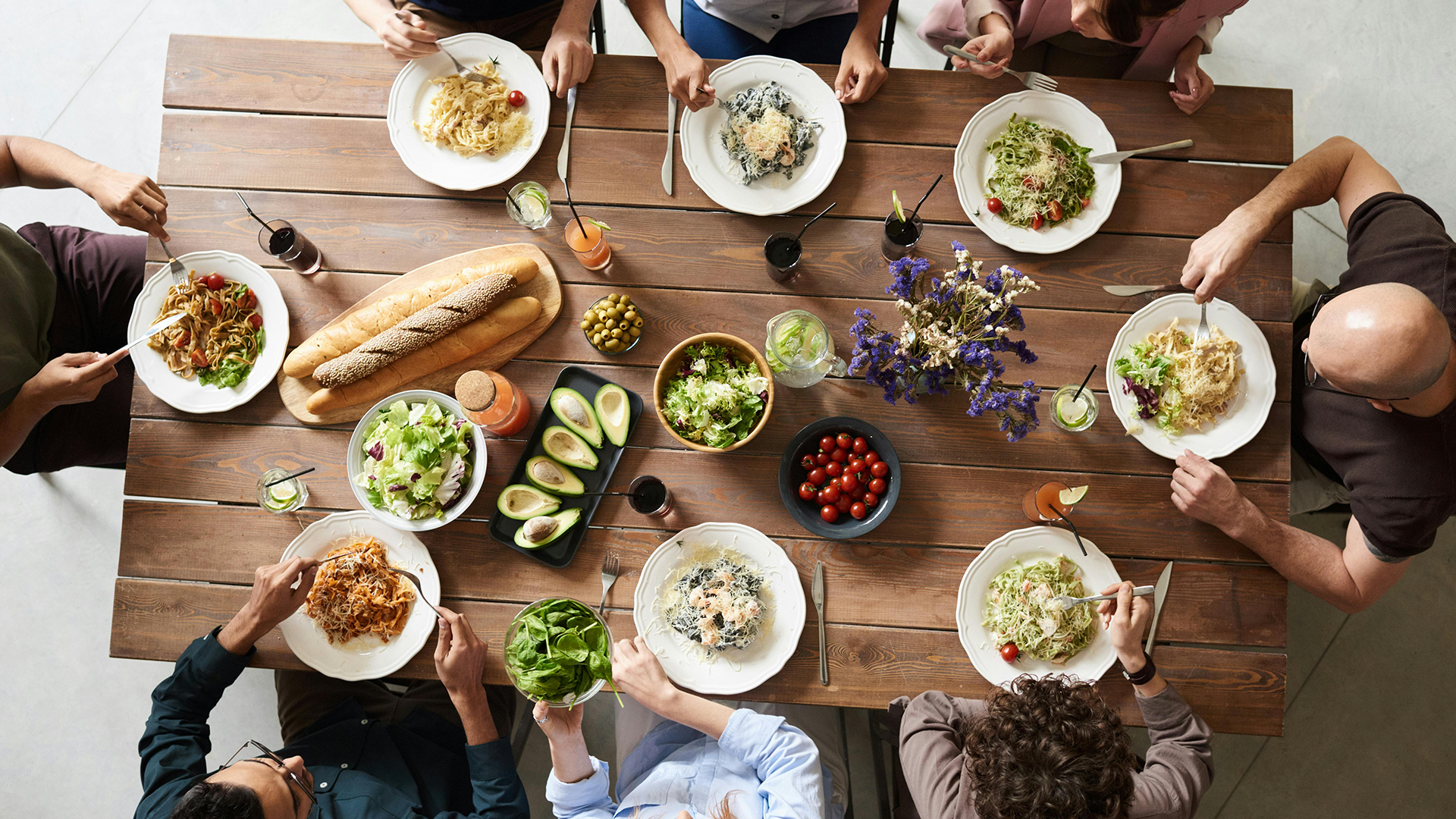 Family Meal table setting
