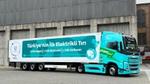 One of three heavy-duty electric trucks that have been added to Unilever’s Turkish fleet