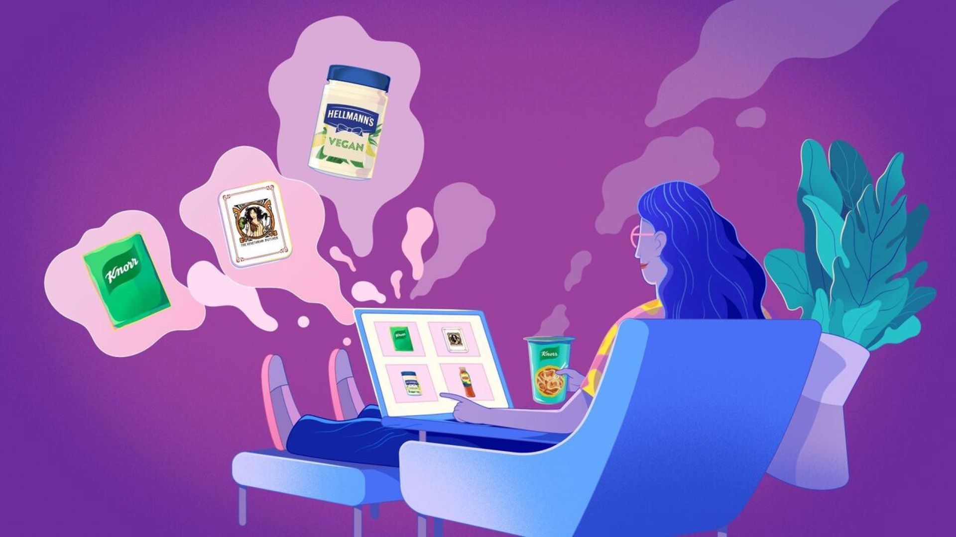 Illustration of Working From Home